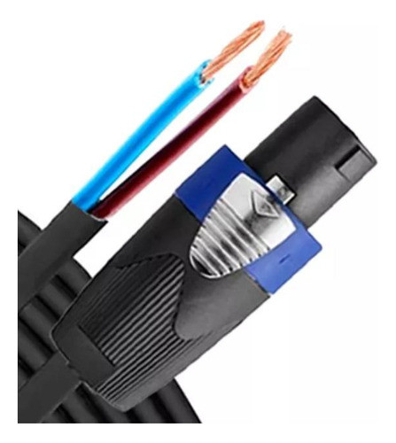 Cable Para Bafle Potencia Speakon A Pelado 5 Metros 0