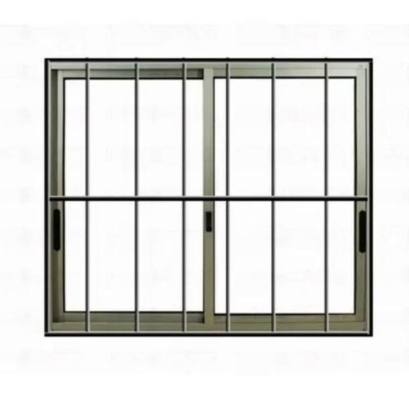 Ventana Aluminio Serie 20 100x100 + Reja En 12mm 0