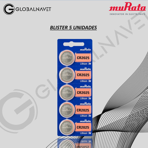 5 Pilas Boton Cr2025 Sony Murata 2025 Litio Distribuidora 1