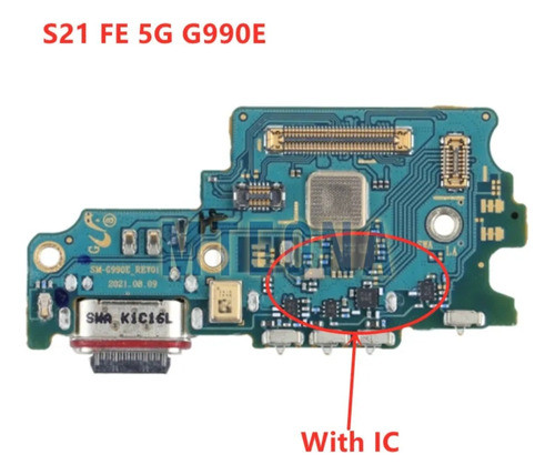 Placa De Carga Samsung Galaxy S21 Fe(sm G990e/ds) Original 1