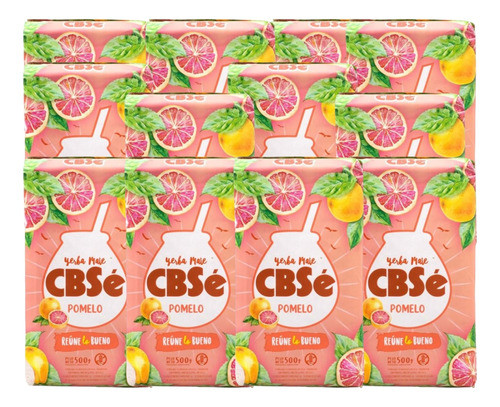 Yerba Cbse Pomelo 500 Grs Pack X 12 Unidades 0