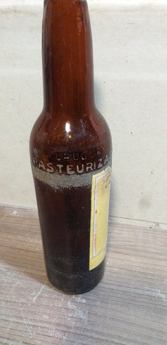 Antigua Botella De Cerveza Pasteurizada Muy Rara 1