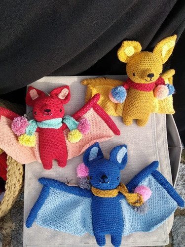 Amigurumi, Murcielago Pica Pau, Muñeco De Apego En Crochet 1