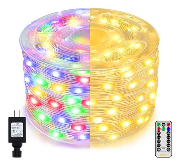 Ollny Luces De Navidad Para Exteriores De 197 Pies, 600 Led, 0