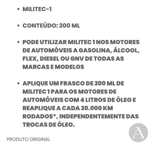 Militec-1 Condicionador De Metais 200ml Moto 4t 1