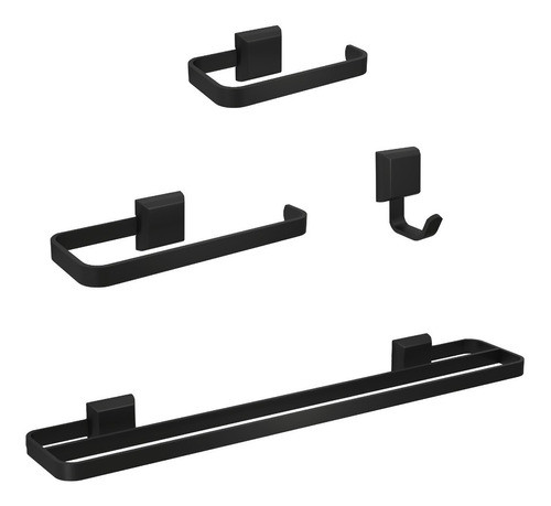 Kit De Acessórios Para Banhos Banheiros Luxo 4 Peças Barato 0