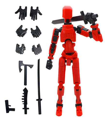 Figura De Robô, Impressa Em 3d Com Articulação Completa Para 0