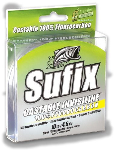 Sufix Invisiline Casting Flourocarbon 100 Yardas Línea De Pe 0