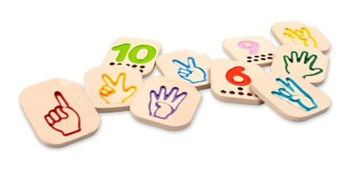 Plan Toys Hand Sign Numbers 1 - 10 0