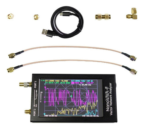 Ecrã Lcd Com Analisador Vhf De 50 Khz-1000 Khz -f 4 3 Mf Hf 0