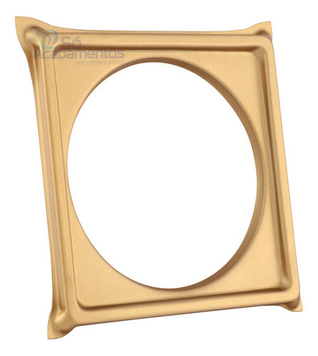 Porta Ralo Click 10x10 Suporte Dourado Fosco Inox 304 Gold 0