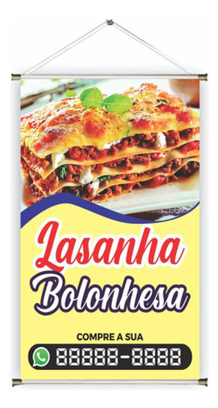 Banner Pronto Lasanha Ref 326 - 45x70 Cm (arte Pronta) 0 Banner Pronto Lasanha Ref 326 - 45x70 Cm (arte Pronta) 0
