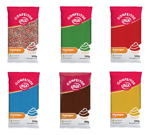 Pack De 5 Grageas Mix De 500 Gr. Cada Una Para Repostería 0