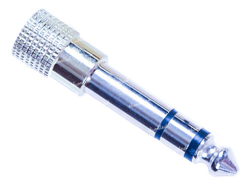 3 Adaptadores Hembra 3.5 Stereo A Plug Macho 6.5 Metalico 0