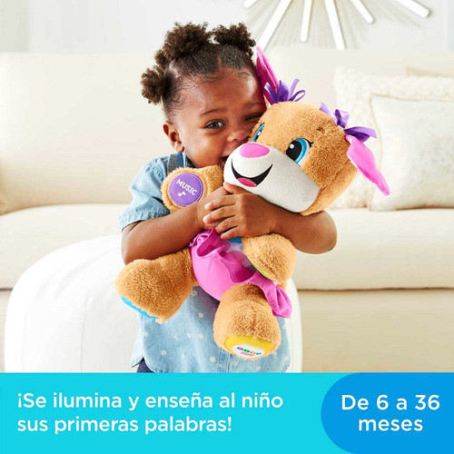 Perrita D Peluche Fisher Price Rie Y Aprende Conmigo Español 1