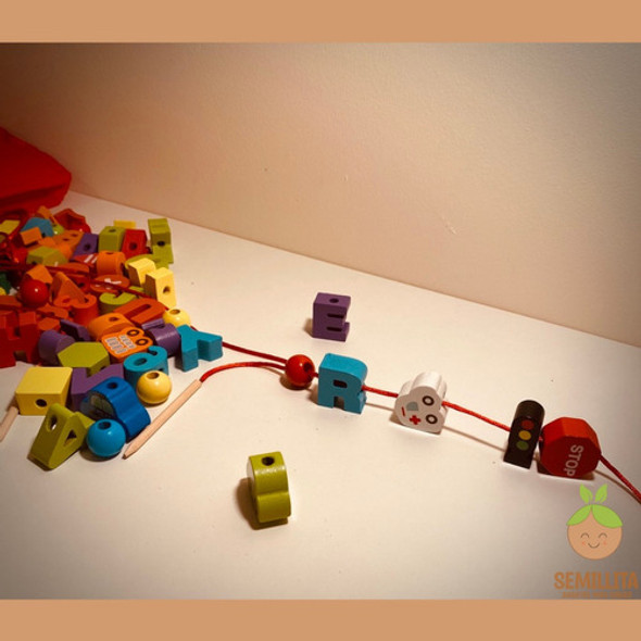 Cuentas Para Enebrar En Madera -- 70 Piezas 1 Cuentas Para Enebrar En Madera -- 70 Piezas 1