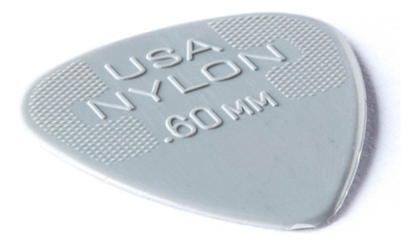 Palheta Dunlop Nylon Standard 0,60mm Cinza 3 Unidades 1 Palheta Dunlop Nylon Standard 0,60mm Cinza 3 Unidades 1