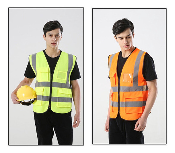 Colete Faixa Sinalizador Refletivo Epi Fluorescente Obra 1 Colete Faixa Sinalizador Refletivo Epi Fluorescente Obra 1