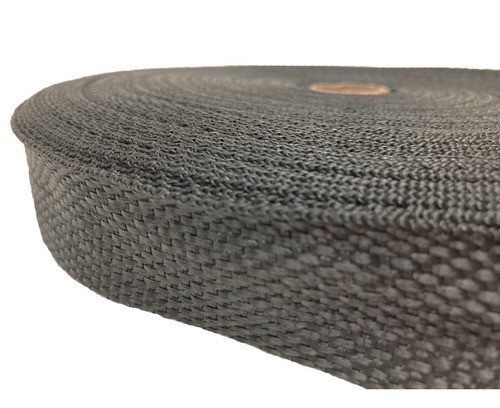 50m Fita Cbr 30mm Preta Cadarço Alça Costura Bolsas Mochilas 0