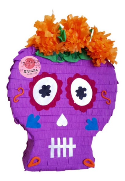 Piñata Coco Calavera Violeta Piñatas 1