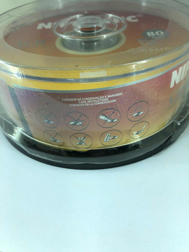 Audio Cd-r Nipponic 80 P/ Gravadores De Mesa 25 Unidades 0