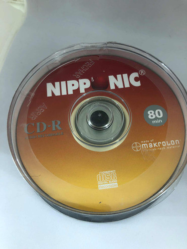 Audio Cd-r Nipponic 80 P/ Gravadores De Mesa 25 Unidades 1