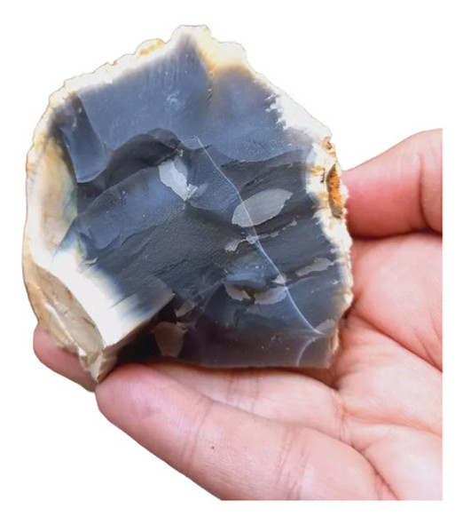 Especial Pedra Ágata Negra Em Formação P/ Coleção Cod691 0