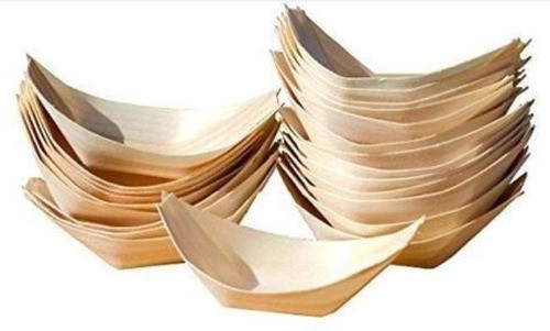 Bandejas De Bambú - Ideal Para Sushi -  10 Unidades 0