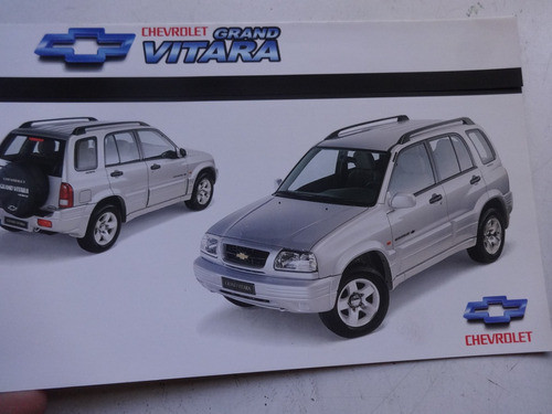 Folleto Antiguo Chevrolet Grand Vitara Catalogo No Manual 0