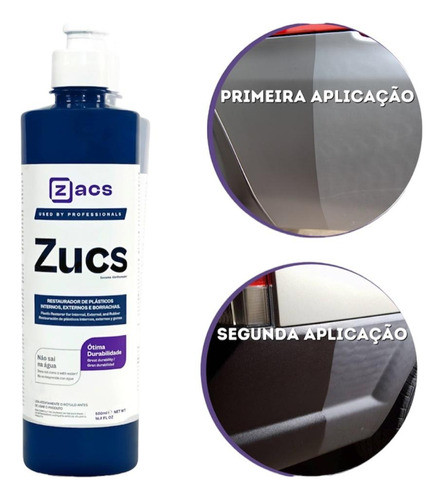 Zucs Restaurador De Plástico Interno Externo Zacs 500ml 1