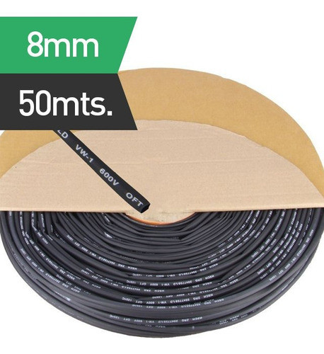 Tubo Spaguetti Termocontraible 06mm X 100 Metros Reduce 50% 1