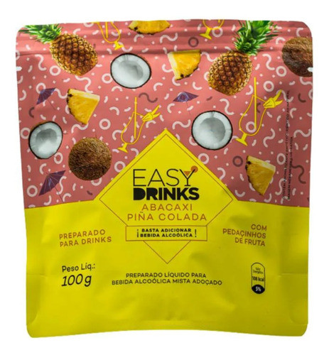 Sachê Preparo Para Drinks Pina Colada Easy Drinks 100gr 0