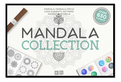 630 Vectores Corte Mandalas + Pack Diseños Fondo Texturas 0
