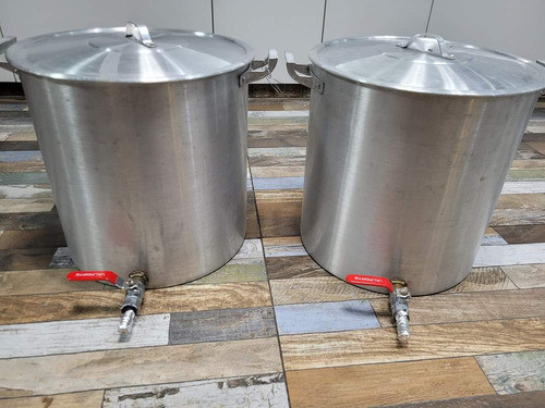 Olla De Aluminio 30lt Con Canilla, Elaboracion De Cerveza 0