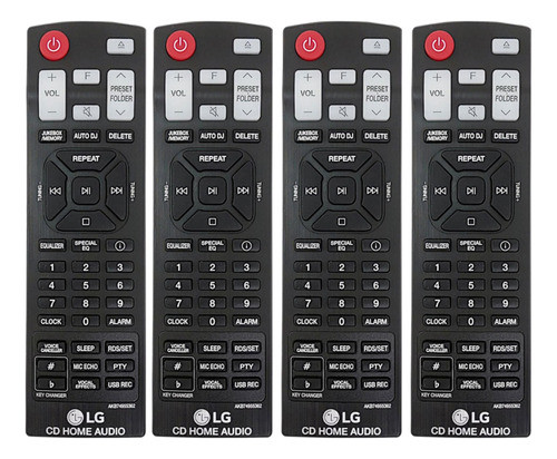 Kit 4 Controles Mini System LG Cl65, Oj98, Ck99 Akb74955362 0