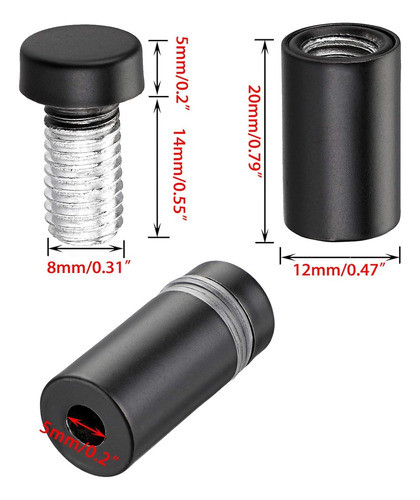 Tornillo Separador Negro Chico 1