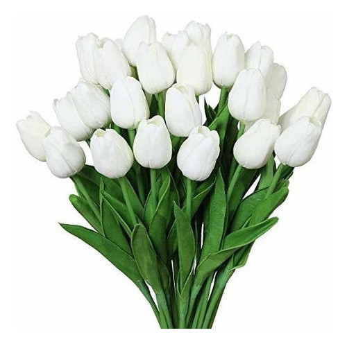 Nubry 30pcs Flores De Tulipán Artificiales Fake Real Touch T 0