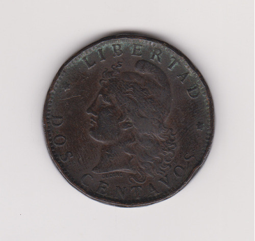 Moneda Argentina 2 Ctvs Año 1890 Muy Bueno 1