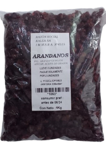 Arandanos Rojos 1kg Lleve 3 Pague Solo 2 0