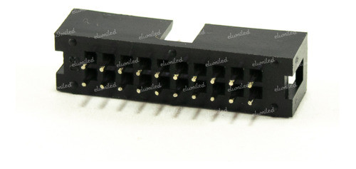 4 Conectores Macho Idc 20 10x2 Cable Plano Recto Pcb 1