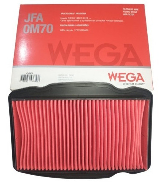 Filtro De Aire Wega Honda Cb 190 R - Bmd Motos 0 Filtro De Aire Wega Honda Cb 190 R - Bmd Motos 0