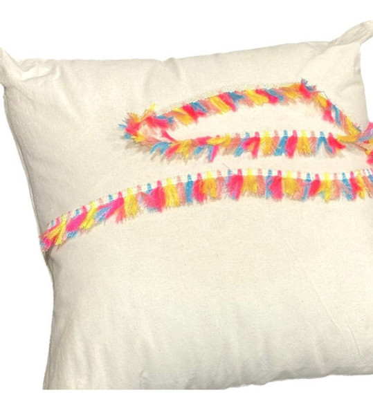 1 Metro De Fleco De Algodon Multicolor De 30 Mm Ancho 1