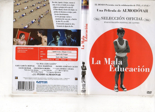 La Mala Educación (2004) - Dvd Original - Mcbmi 0
