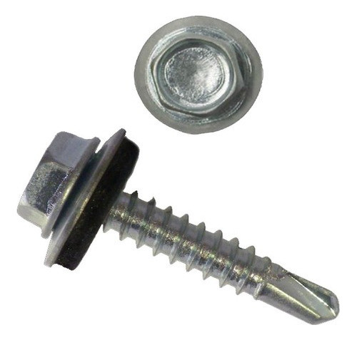 Tornillo Para Techo Chapa C/ Mecha  100 Unidades 1
