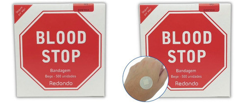 Kit 1000 Curativo Pós Coleta Bandagem Bege Blood Stop 0