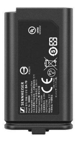 Baterìa Recargable Para Transmisor Digital Sennheiser Ba-70 0