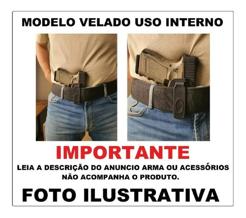 Coldre Velado Interno P/ Arex Delta Arex Rex Zero 1 New Fram 1