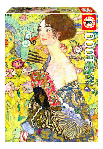 Rompecabeza Dama Con Abanico, Gustav Klimt 1000 Piezas Educa 0