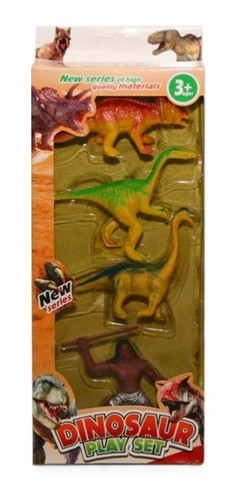 Blister X 3 De Dinosaurios + 1 Indiecito 52302 0