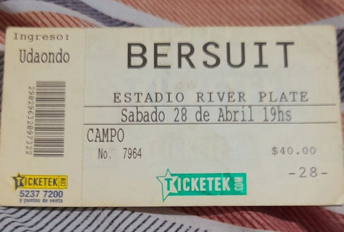 Entrada De Colección Bersuit River 2007 0